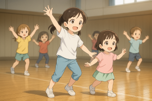 次女、初のダンスお披露目。未就児ダンス習い事への期待