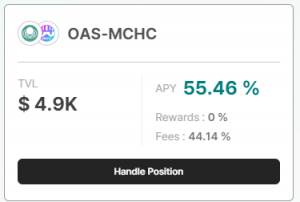 【利回り55%!?】TealswapでOAS-MCHCペアLPの運用開始