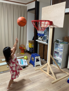 室内バスケゴールの作り方・DIY